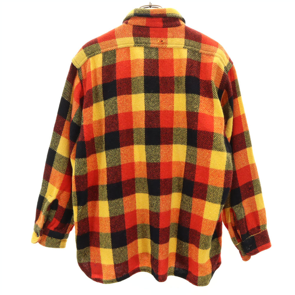 キングコール 60s ヴィンテージ チェック柄 長袖 シャツ レッド 他 メンズ