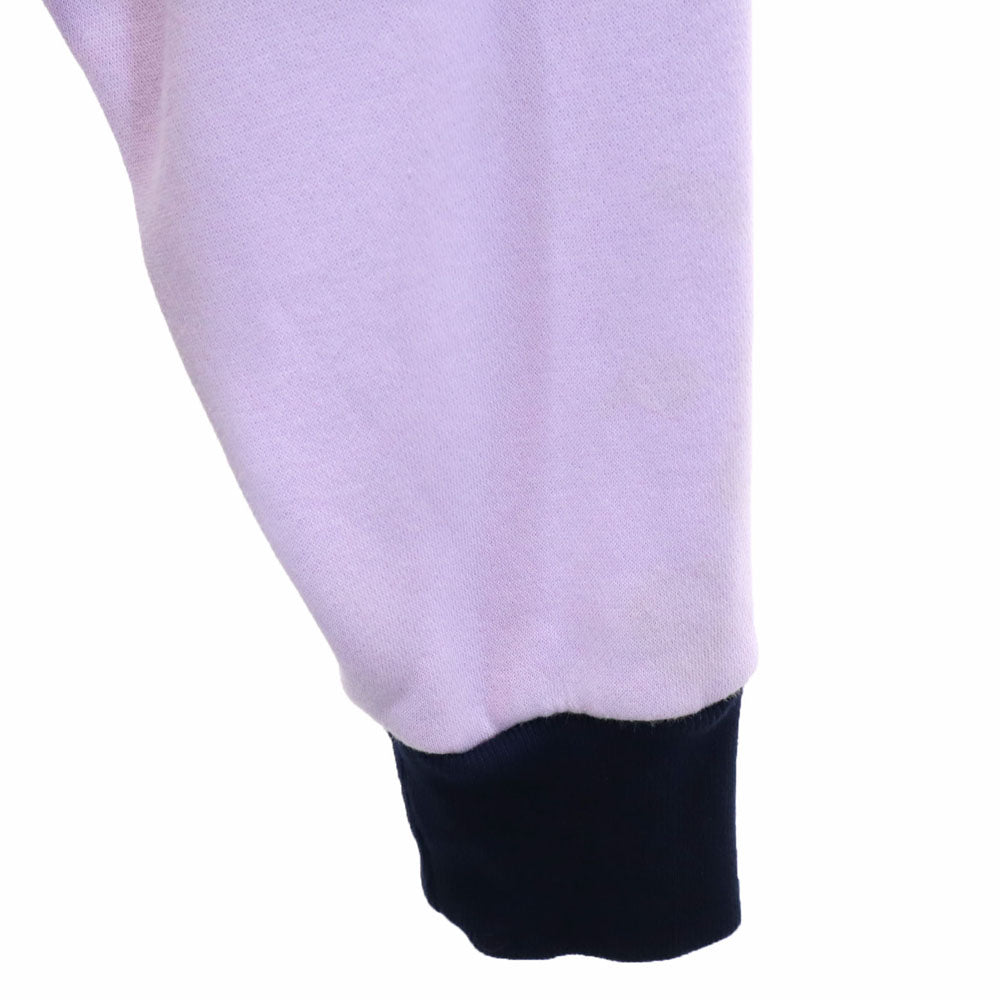 adidas アディダス スウェット ジップパーカー XS パープル 裏起毛 ドルマン レディース