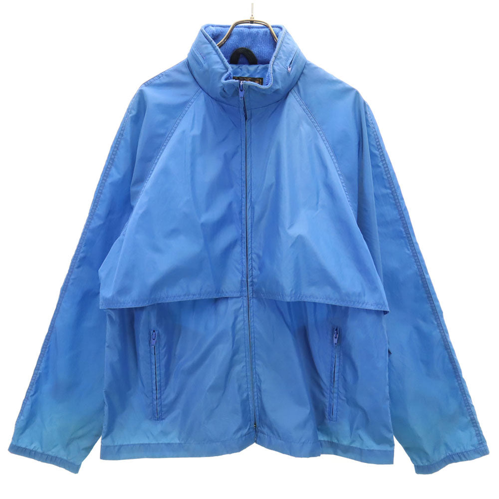 Eddie Bauer エディーバウアー 80s ヴィンテージ 黒タグ ナイロンジャケット L ブルー ウィンドブレーカー メンズ