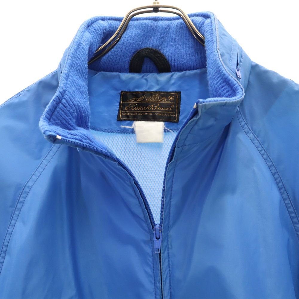 Eddie Bauer エディーバウアー 80s ヴィンテージ 黒タグ ナイロンジャケット L ブルー ウィンドブレーカー メンズ
