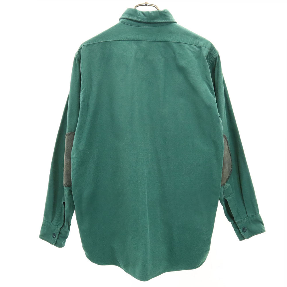 L.L.Bean エルエルビーン 70s ヴィンテージ 筆記体タグ シャモア 長袖 ワークシャツ 16 グリーン レディース