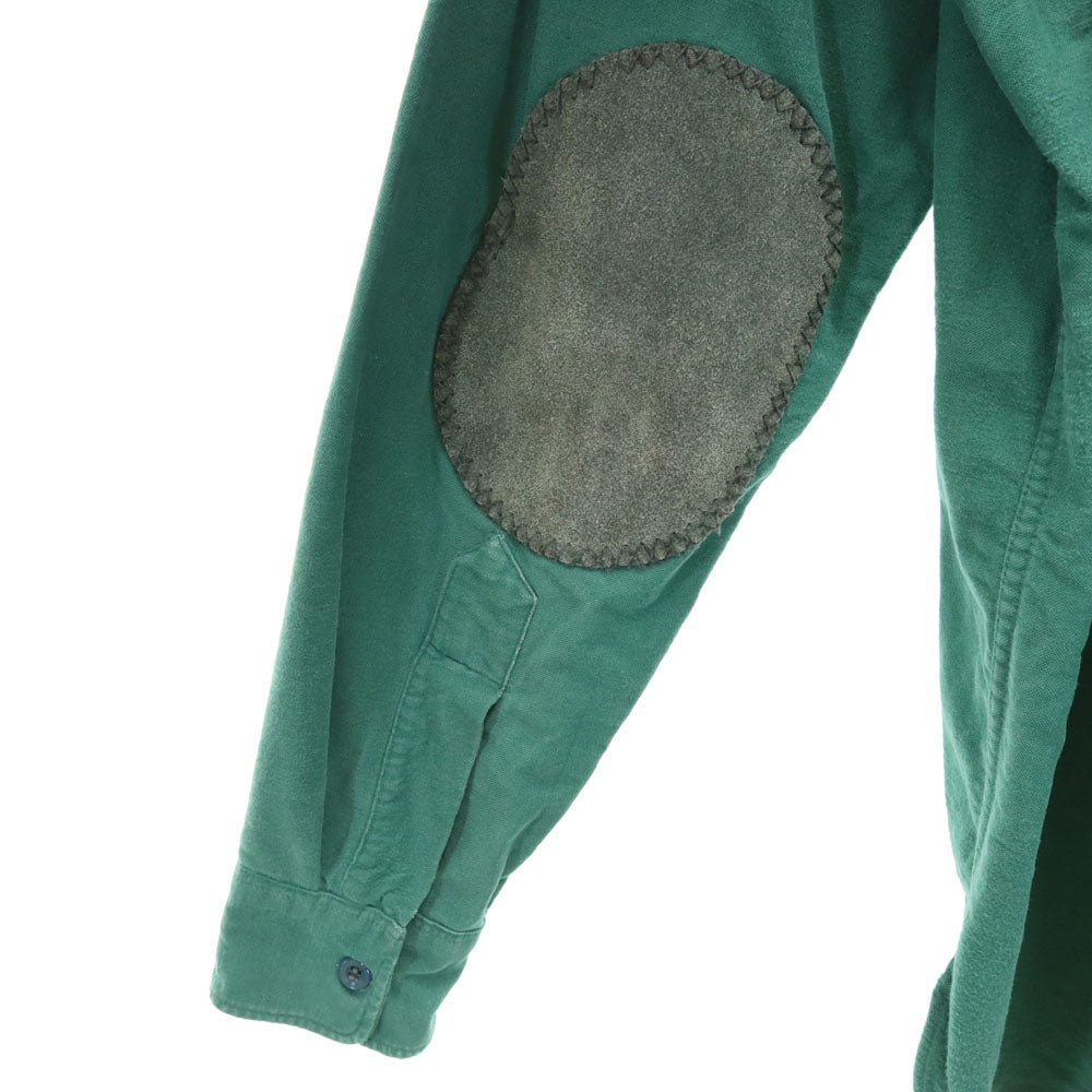 L.L.Bean エルエルビーン 70s ヴィンテージ 筆記体タグ シャモア 長袖 ワークシャツ 16 グリーン レディース