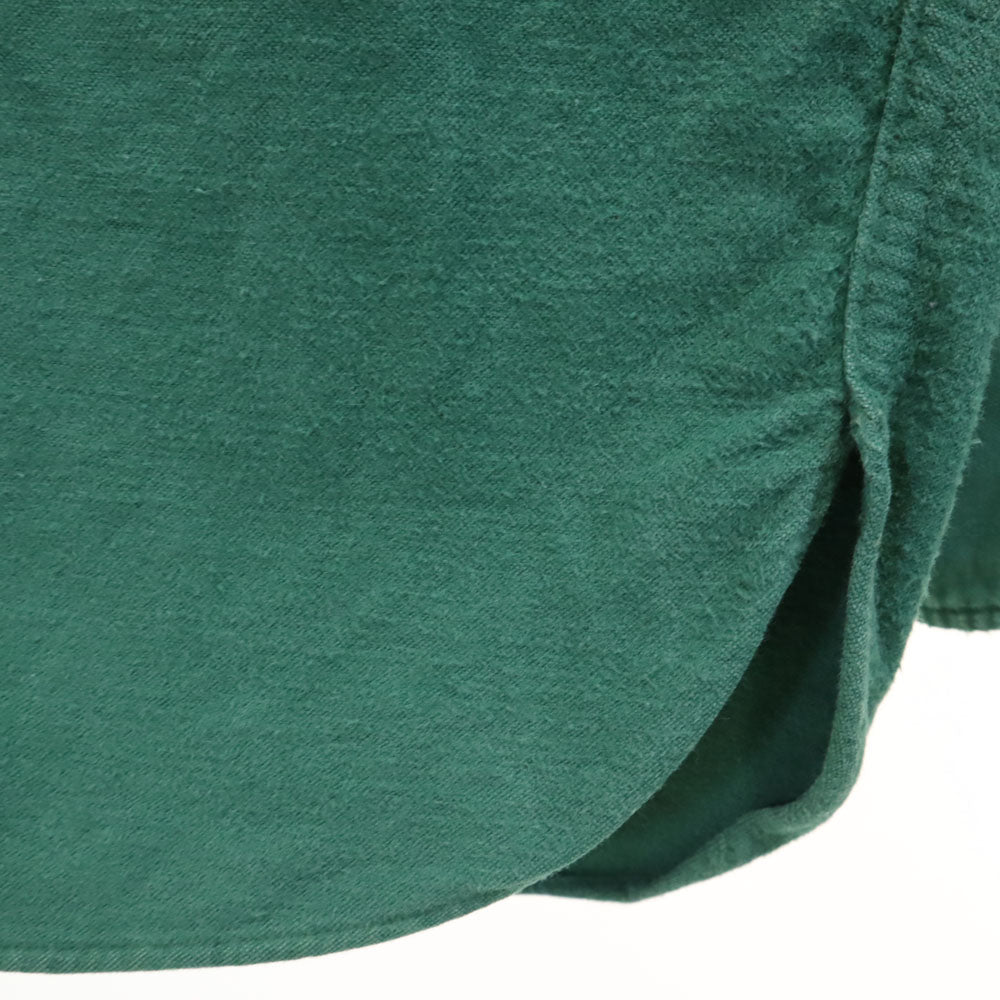 L.L.Bean エルエルビーン 70s ヴィンテージ 筆記体タグ シャモア 長袖 ワークシャツ 16 グリーン レディース
