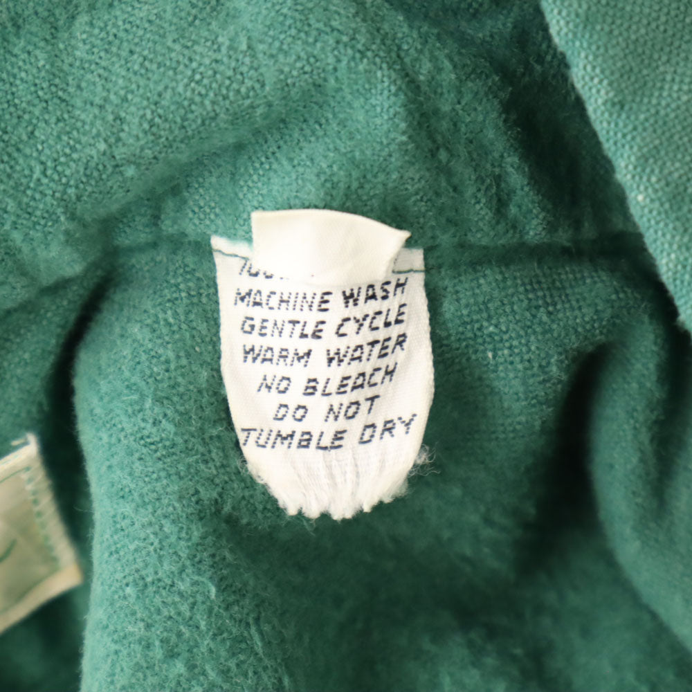 L.L.Bean エルエルビーン 70s ヴィンテージ 筆記体タグ シャモア 長袖 ワークシャツ 16 グリーン レディース