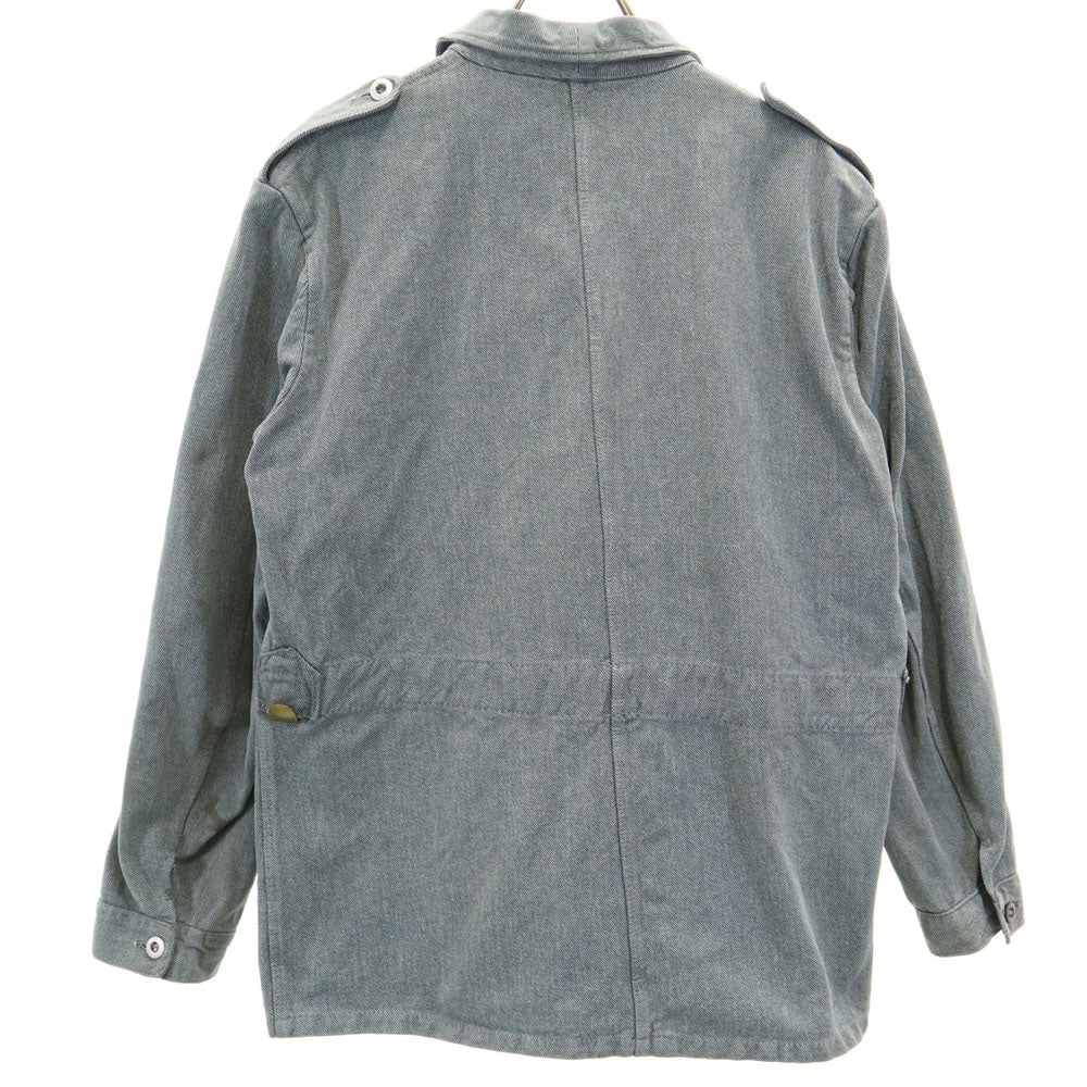 SWISS ARMY スイス軍 30s 40s ヴィンテージ プリズナー ワーク メタルボタン デニム ワークジャケット 54 グリーングレー系 メンズ