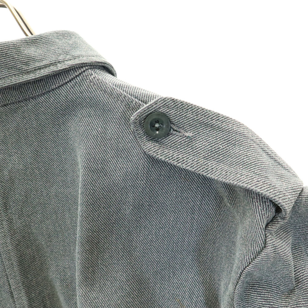 SWISS ARMY スイス軍 30s 40s ヴィンテージ プリズナー ワーク メタルボタン デニム ワークジャケット 54 グリーングレー系 メンズ