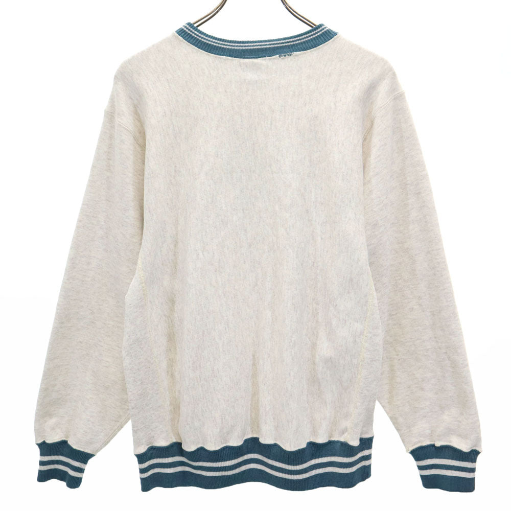 Champion チャンピオン 90s USA製 オールド 刺繍タグ 長袖 リバースウィーブ スウェット トレーナー M ライトグレー 裏起毛 メンズ