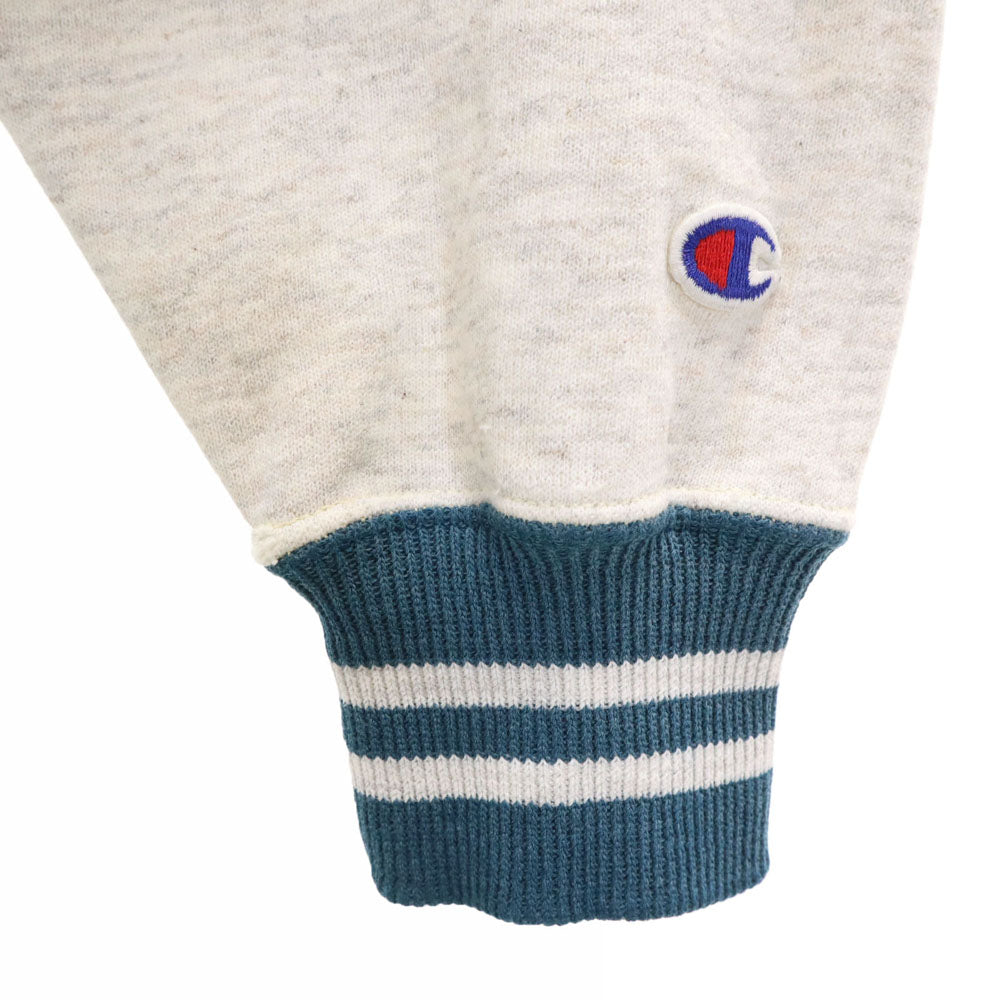 Champion チャンピオン 90s USA製 オールド 刺繍タグ 長袖 リバースウィーブ スウェット トレーナー M ライトグレー 裏起毛 メンズ