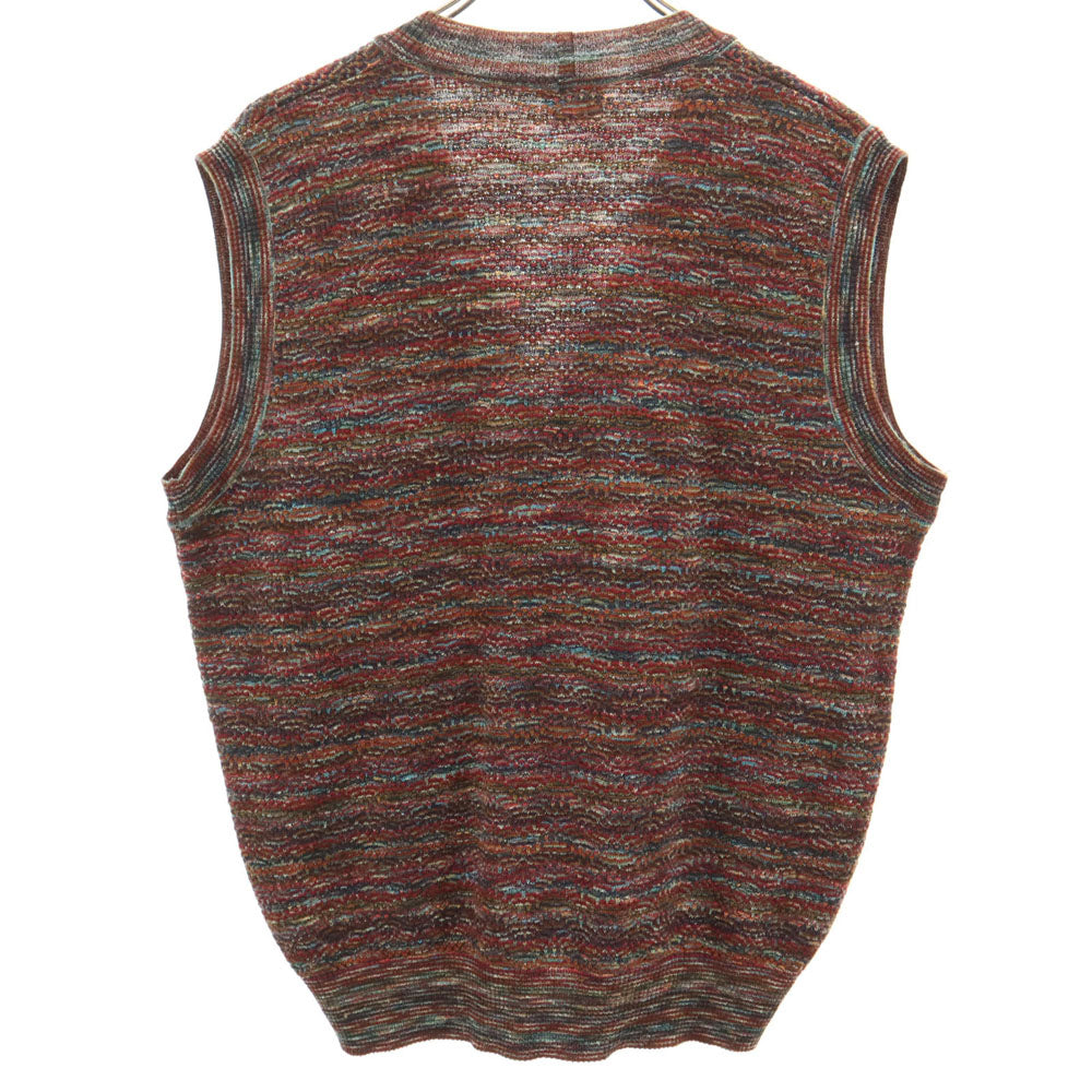 Missoni ミッソーニ イタリア製 Vネック ニットベスト XS ブラウン系 メンズ