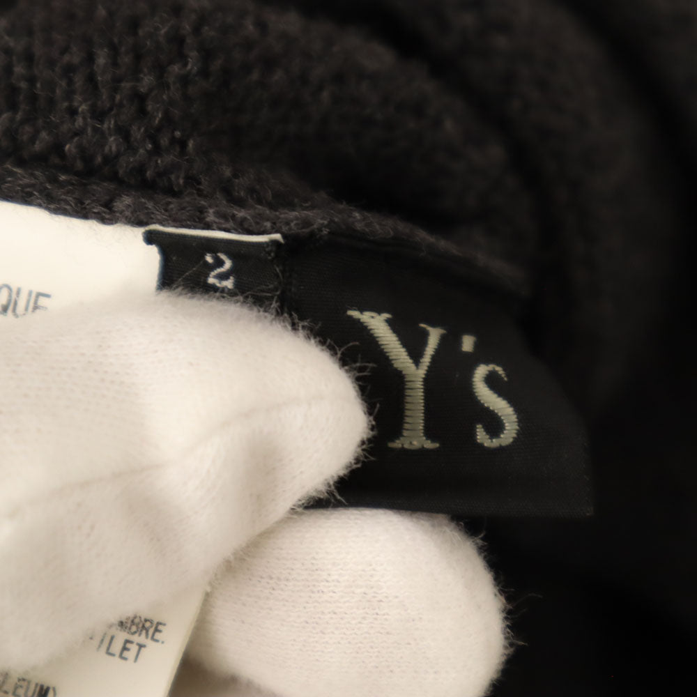 Y's ワイズ 日本製 7分袖 セーター 2 チャコールグレー COMPOSITION SEE ATTACHED LABEL ニット レディース