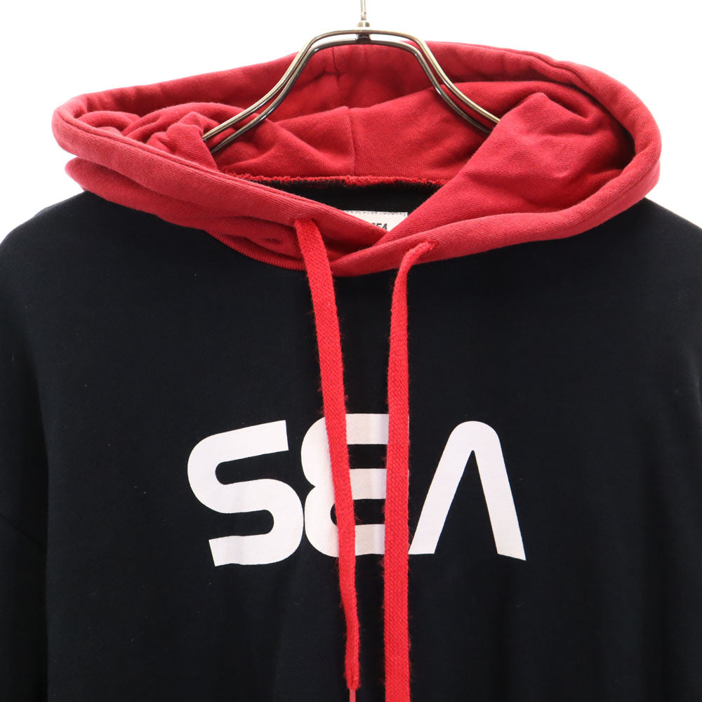 WIND AND SEA ウィンドアンドシー 長袖 スウェットパーカー M ブラック メンズ