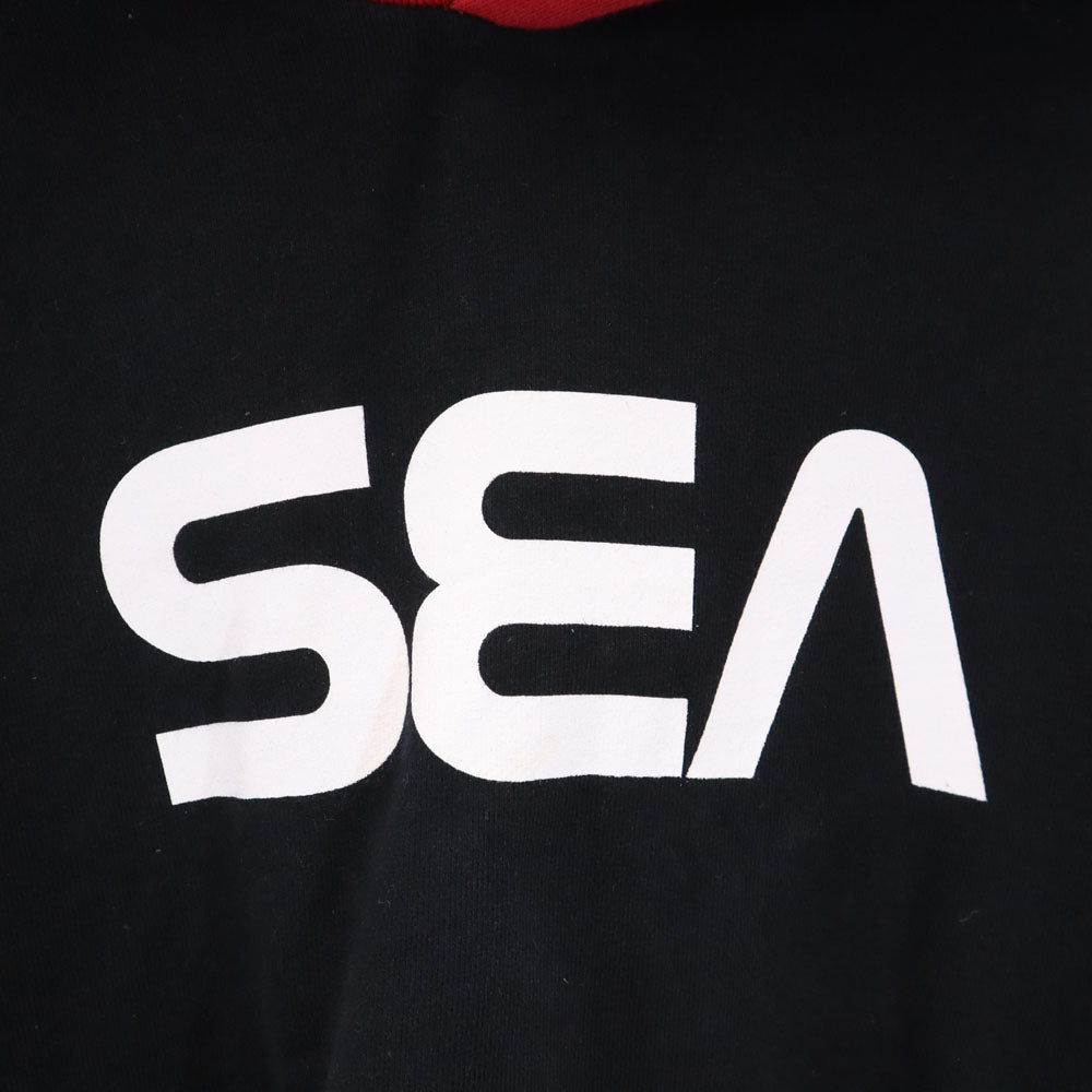 WIND AND SEA ウィンドアンドシー 長袖 スウェットパーカー M ブラック メンズ