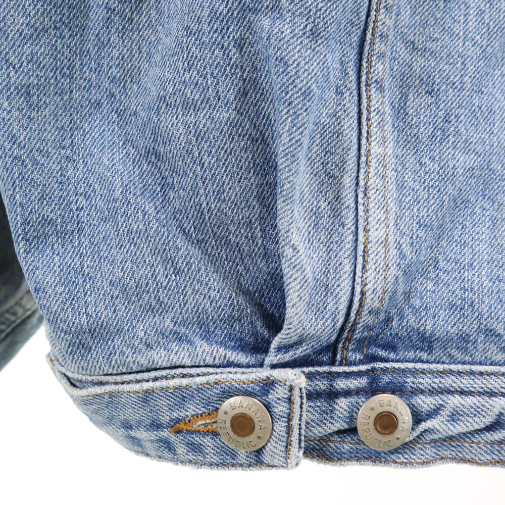 Banana Republic バナナリパブリック 90s USA製 オールド デニムジャケット M ブルー系 ジージャン トラッカー レディース