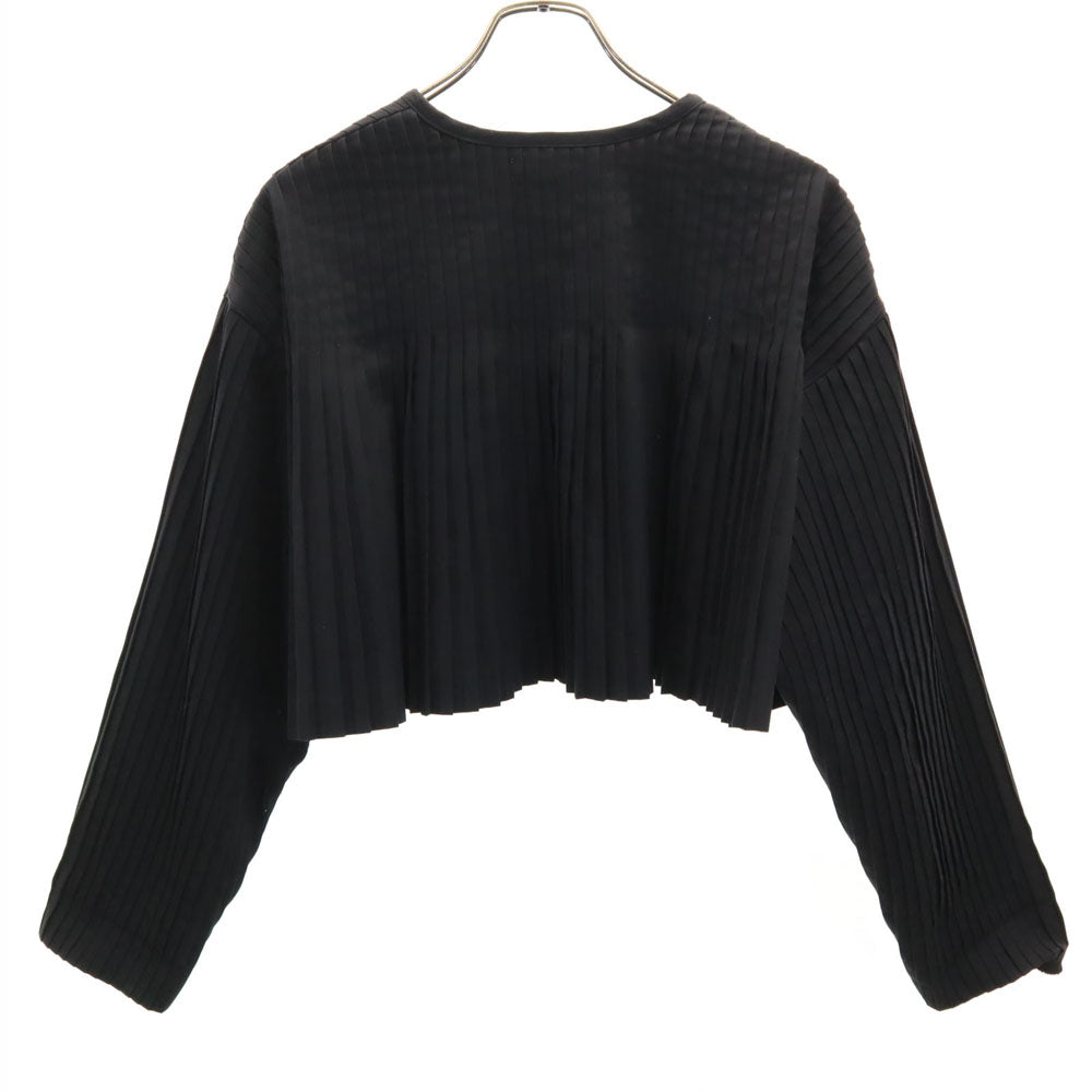 TSUMORI CHISATO ツモリチサト 80s 日本製 ヴィンテージ イッセイミヤケ 長袖 プリーツ ボレロ M ブラック カーディガン レディース