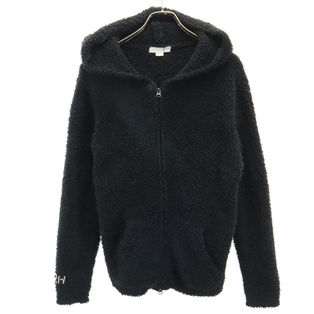 BAREFOOT DREAMS ベアフットドリームス 長袖 ボア ジップパーカー M ブラック ルームウェア メンズ