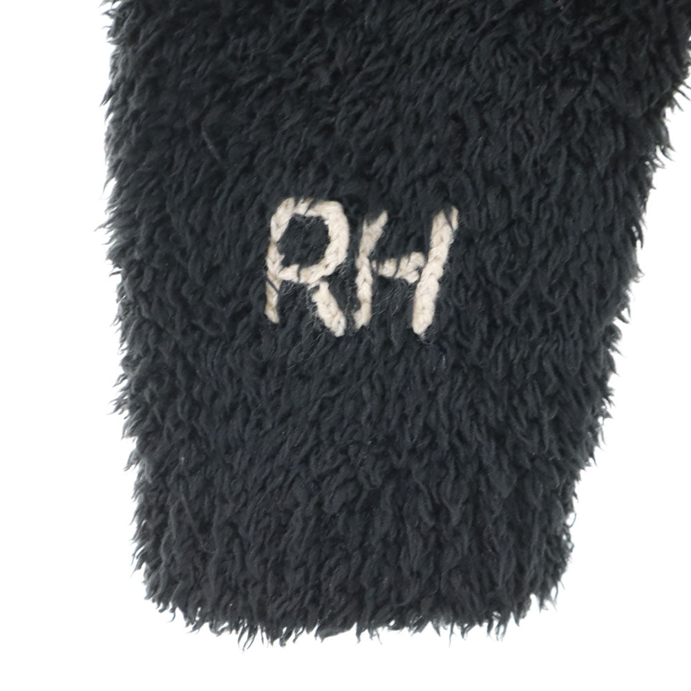 BAREFOOT DREAMS ベアフットドリームス 長袖 ボア ジップパーカー M ブラック ルームウェア メンズ