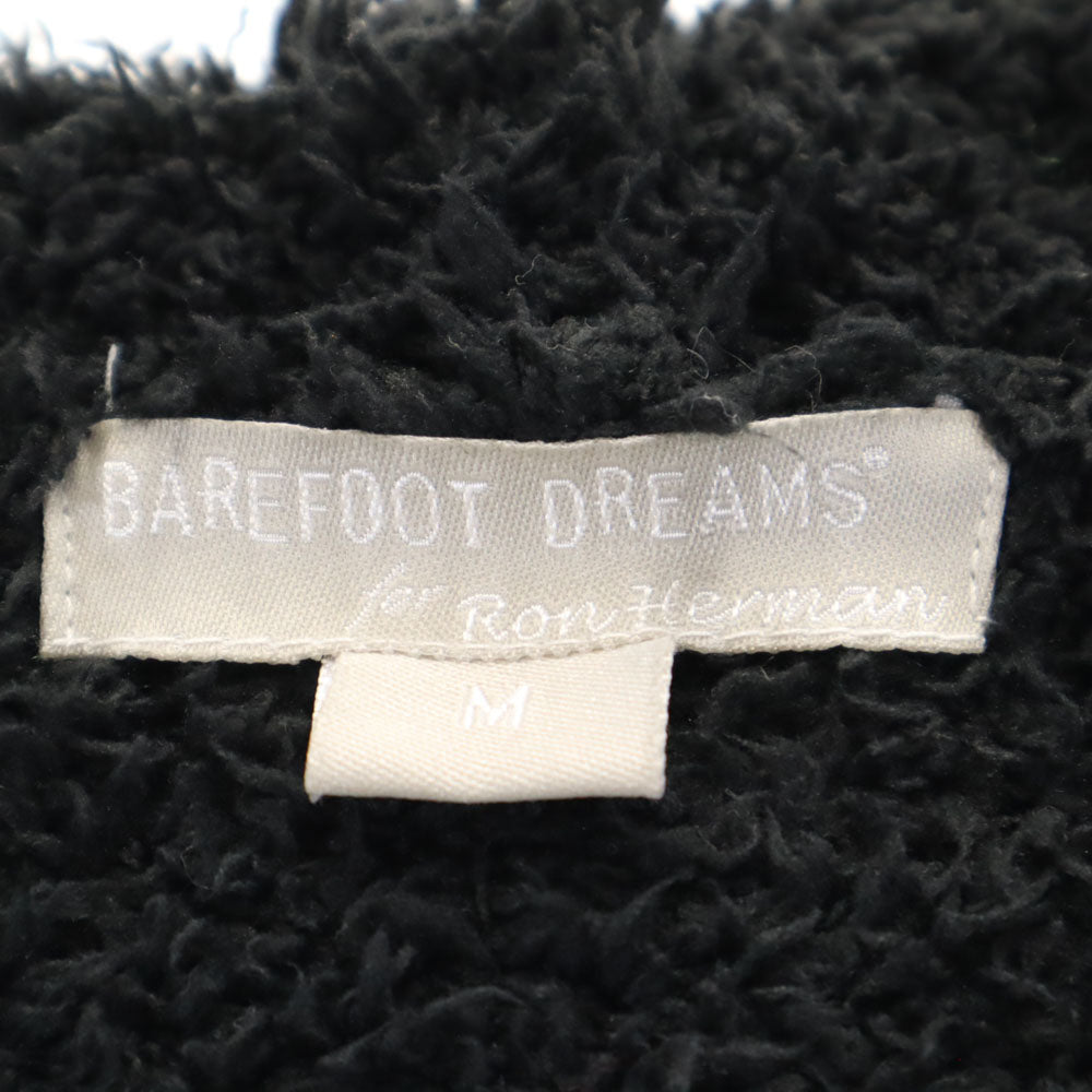 BAREFOOT DREAMS ベアフットドリームス 長袖 ボア ジップパーカー M ブラック ルームウェア メンズ