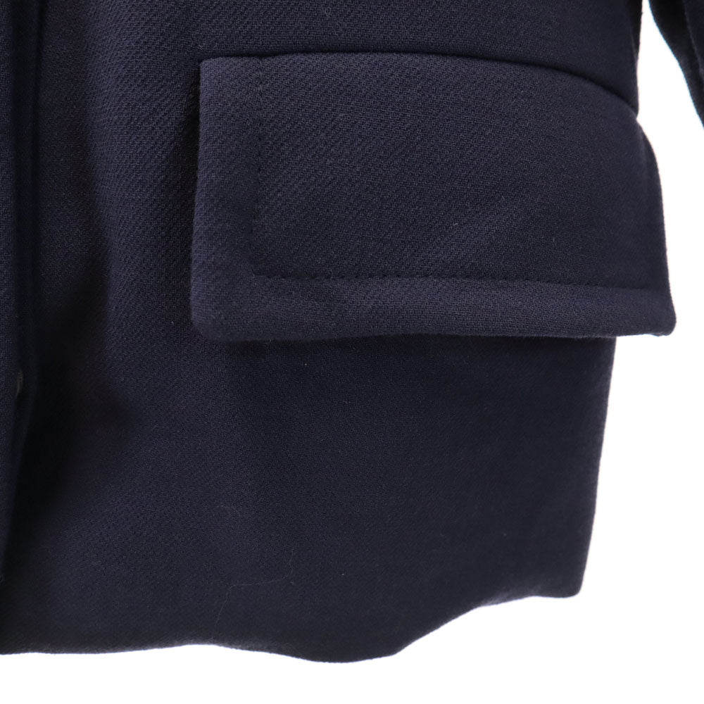 MARNI マルニ イタリア製 ウール ノーカラー ジャケット 38 ネイビー レディース