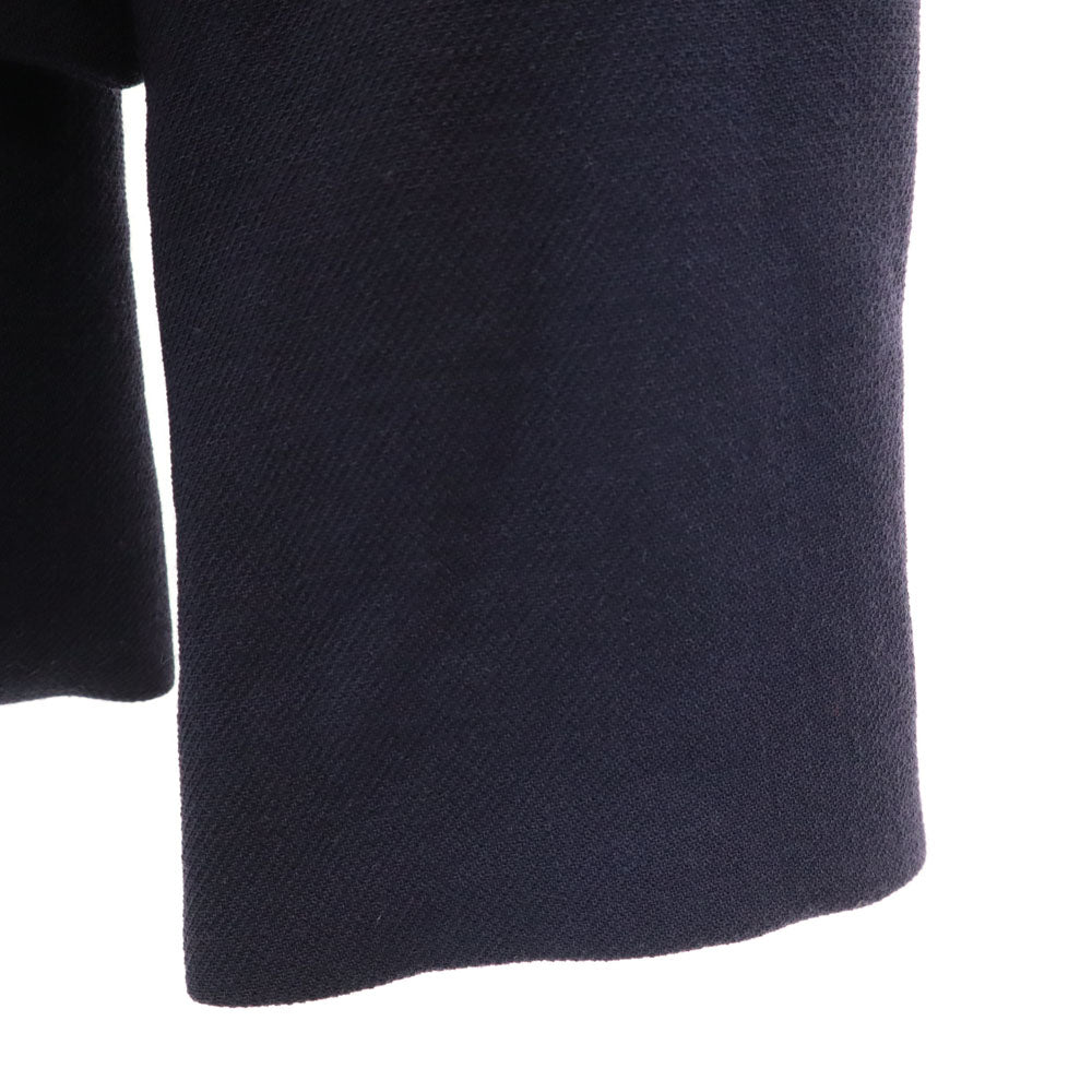 MARNI マルニ イタリア製 ウール ノーカラー ジャケット 38 ネイビー レディース