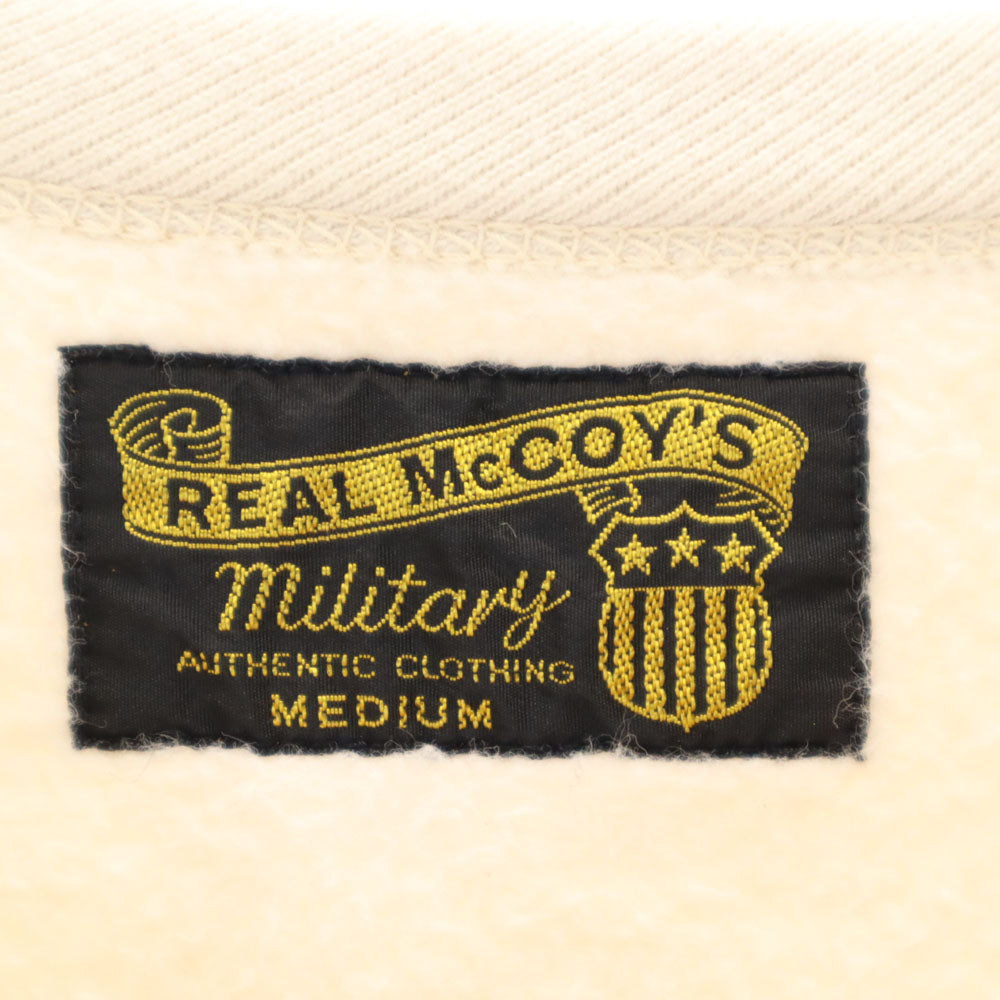 リアル マッコイズ 日本製 長袖 スウェット トレーナー M アイボリー系 REAL McCOY'S 裏起毛 レディース