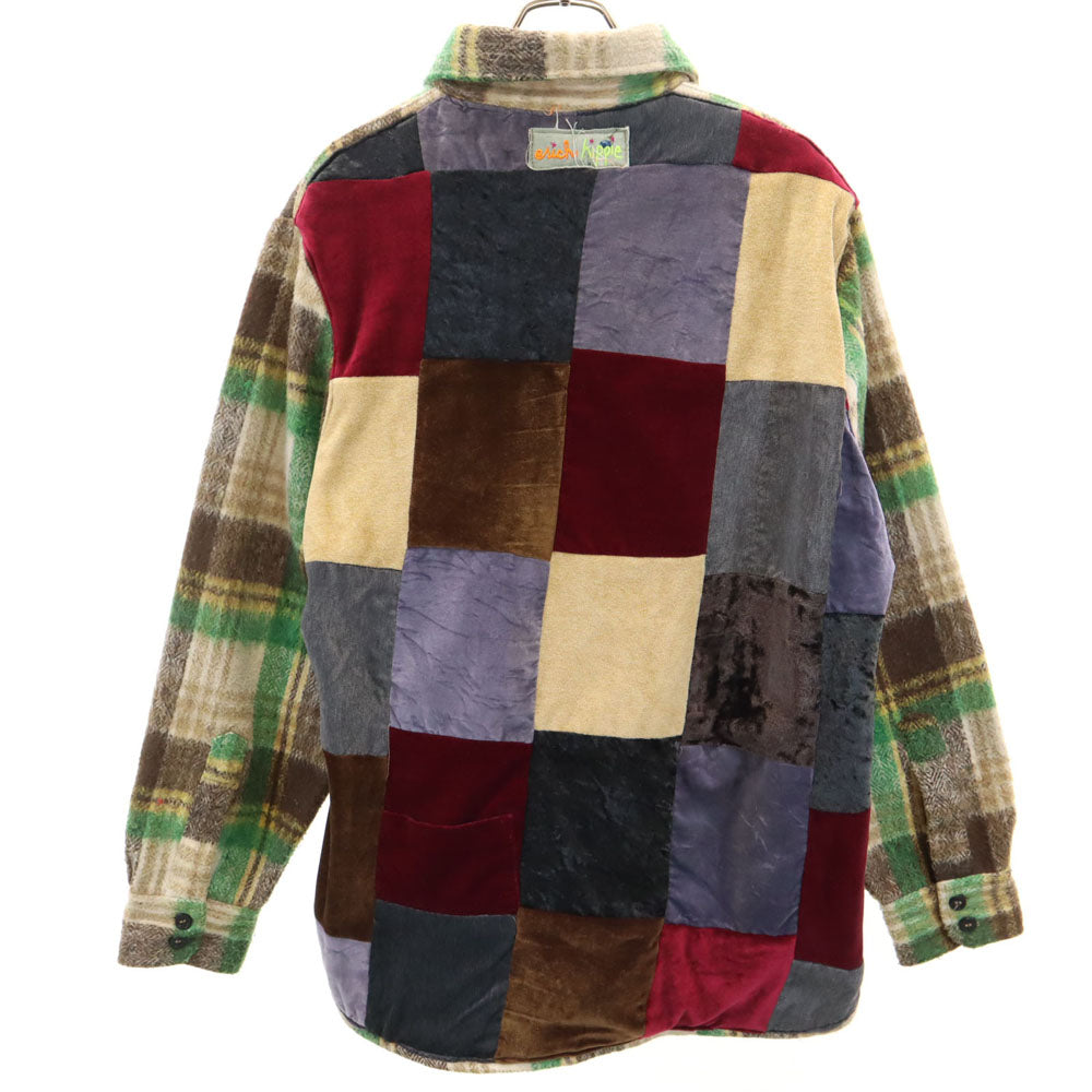 MONTGOMERY WARD モンゴメリーワード 70s ヴィンテージ チェック柄 長袖 CPO シャツ L ベージュ 他 メンズ