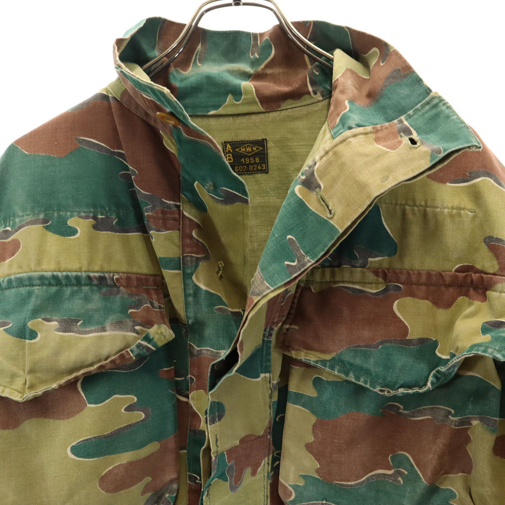 Belgium Army ベルギー軍 50s ヴィンテージ デニソンスモッグ カモフラ柄 デニソンスモック ジャケット カーキ 迷彩 ユーロミリタリー メンズ
