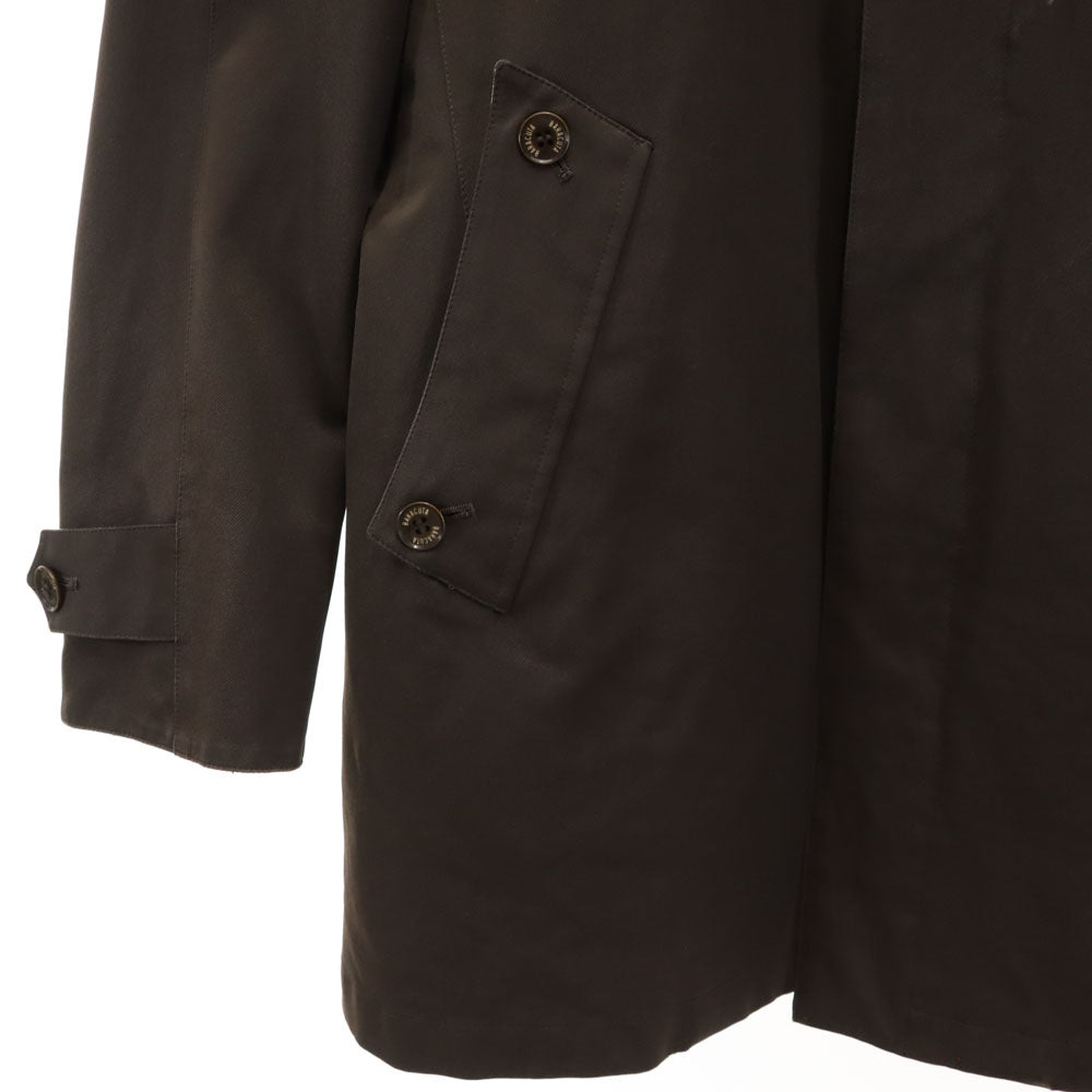 BARACUTA バラクータ 日本製 長袖 ステンカラーコート M ブラウン系 中綿ライナー付き メンズ