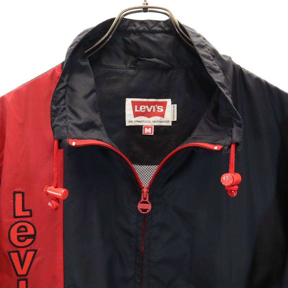 Levi's リーバイス 90s オールド 長袖 ナイロンジャケット M ブラック系 メンズ