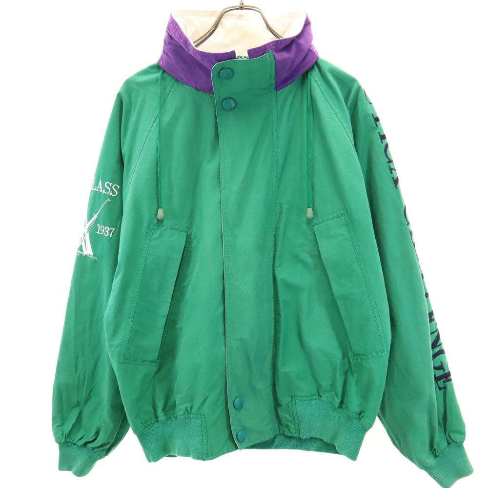 NAUTICA ノーティカ 90s オールド 長袖 ジップジャケット L グリーン系 フード メンズ