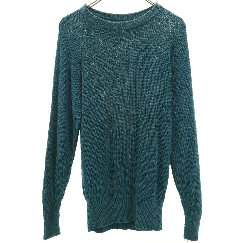 ISSEY MIYAKE イッセイミヤケ 70s ヴィンテージ 長袖 リネンニット セーター グリーン系 メンズ