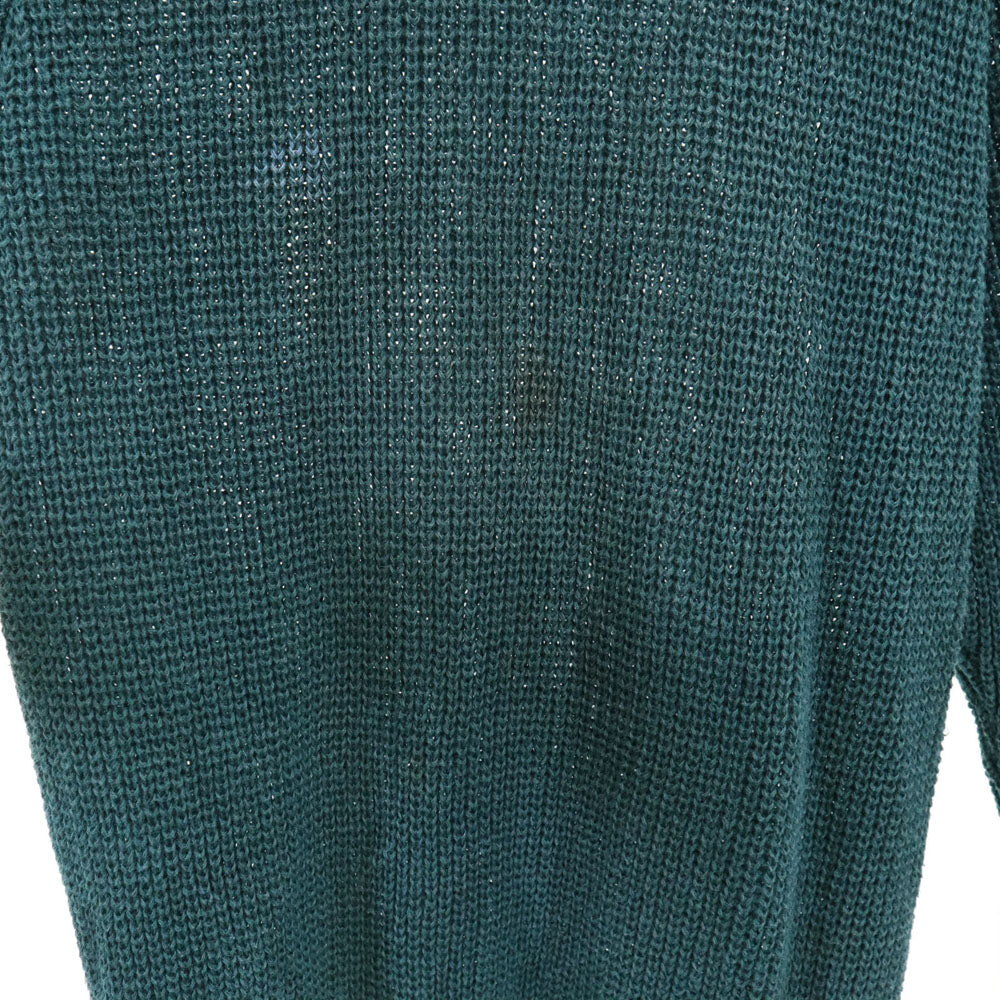 ISSEY MIYAKE イッセイミヤケ 70s ヴィンテージ 長袖 リネンニット セーター グリーン系 メンズ