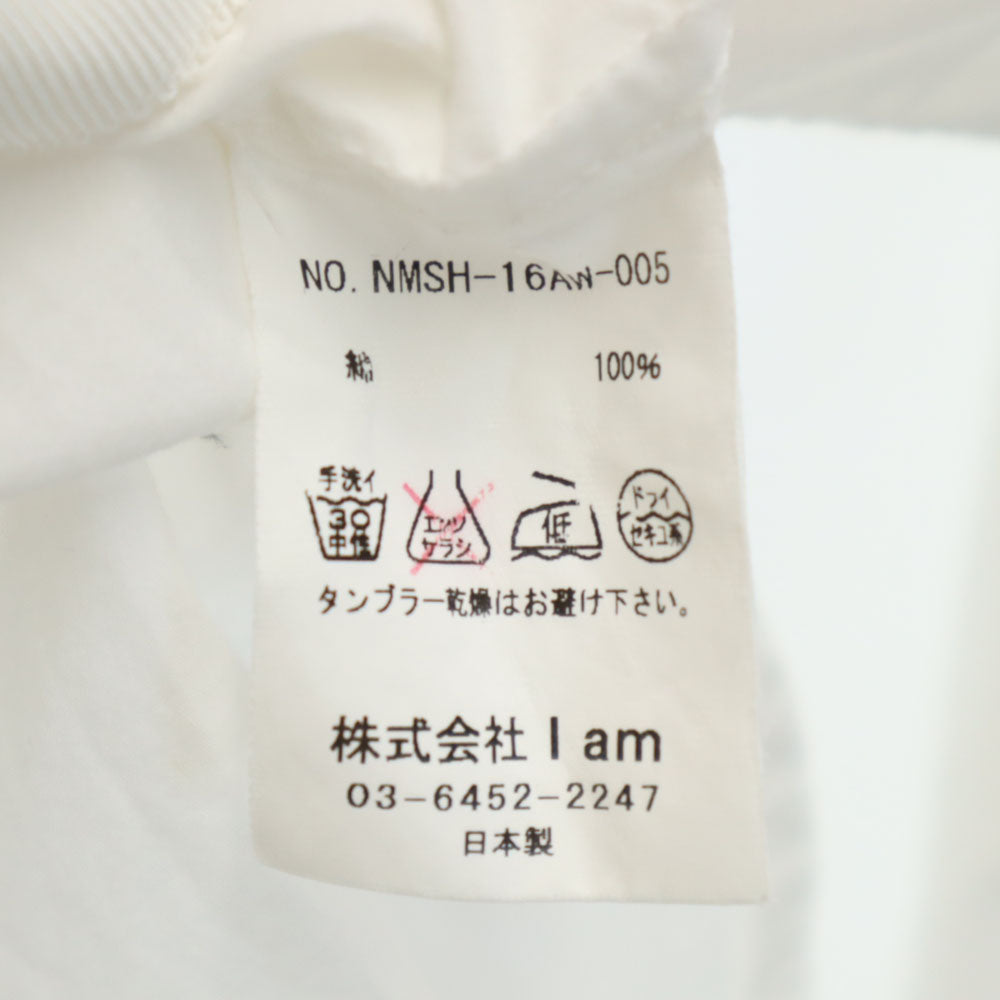 Name. ネーム 日本製 長袖 シャツ 0 白 メンズ
