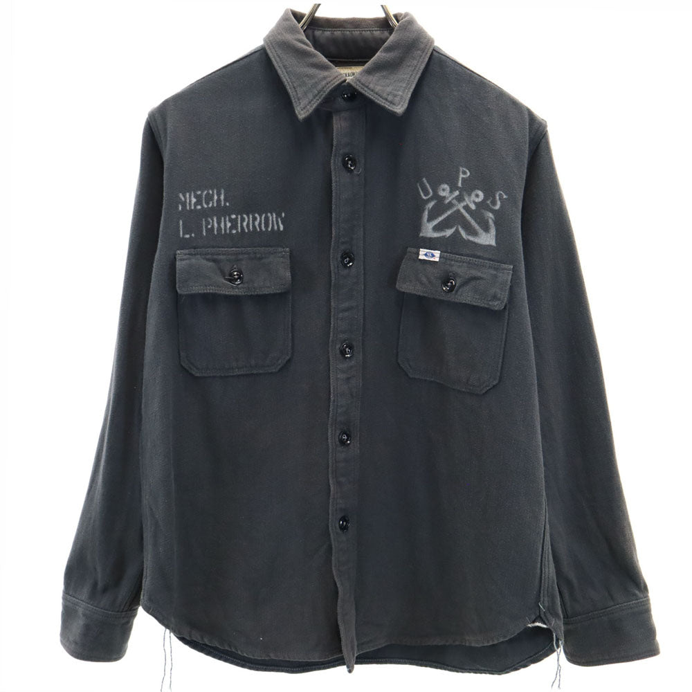 フェローズ 長袖 シャツ M グレー系 Pherrow's メンズ