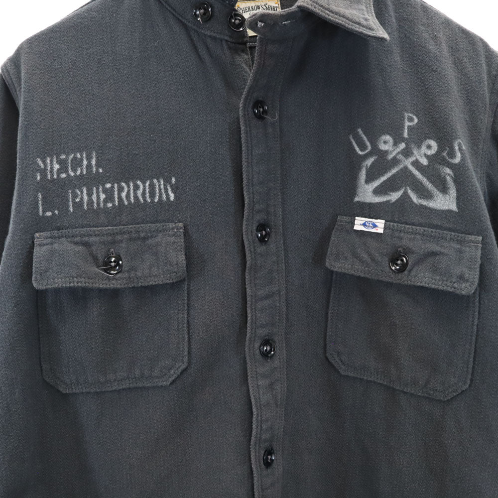 フェローズ 長袖 シャツ M グレー系 Pherrow's メンズ