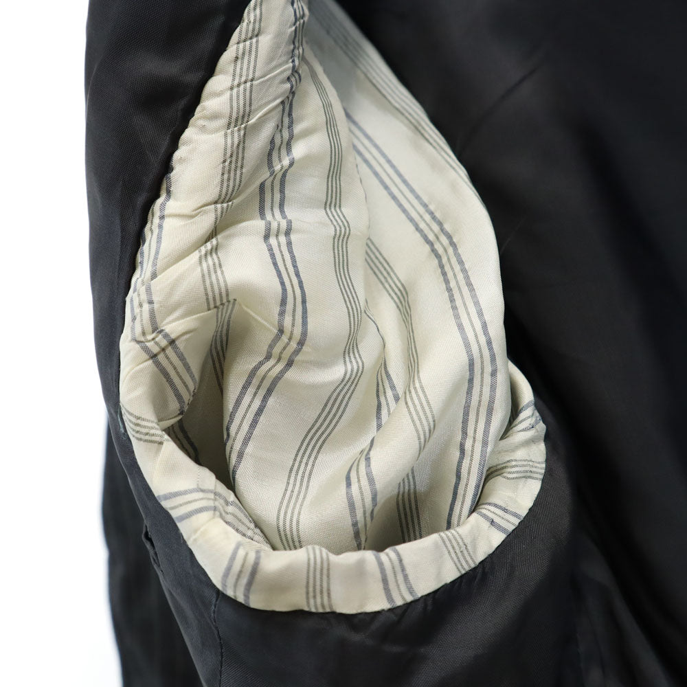 アルマーニコレッツォーニ イタリア製 ピンストライプ スーツ 上下 セットアップ 48 チャコールグレー ARMANI COLLEZIONI メンズ