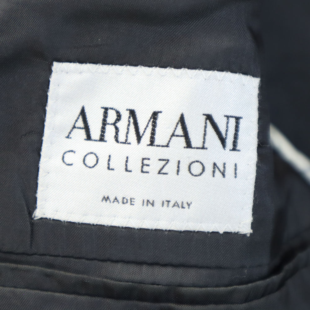 アルマーニコレッツォーニ イタリア製 ピンストライプ スーツ 上下 セットアップ 48 チャコールグレー ARMANI COLLEZIONI メンズ