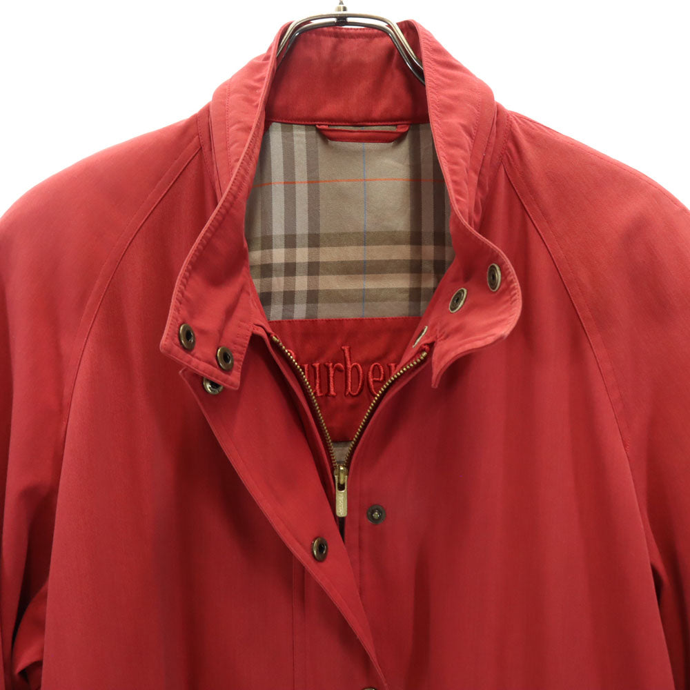 Burberrys バーバリーズ 90s オールド 長袖 ジャケット 13 レッド系 肩パット レディース