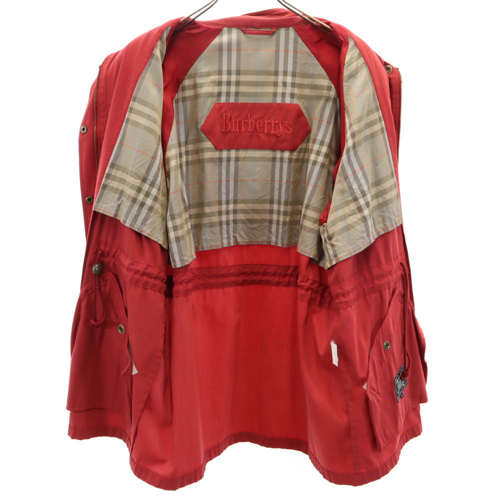 Burberrys バーバリーズ 90s オールド 長袖 ジャケット 13 レッド系 肩パット レディース