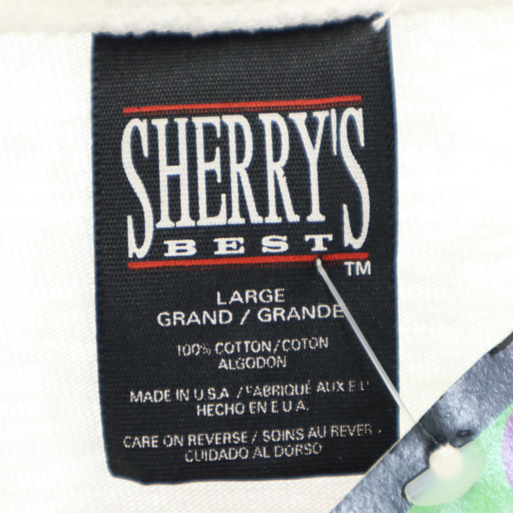 未使用 SHERRY’S シェリーズ 90s ディズニー USA製 オールド デッドストック ミッキーマウス 長袖 Tシャツ L ホワイト系 ロンT タグ付き メンズ