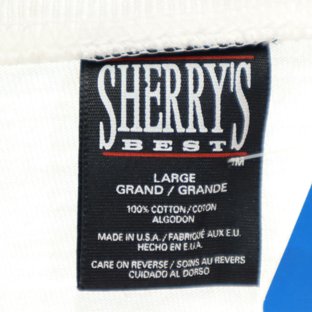 SHERRY’S シェリーズ 90s 未使用 ルーニーテューンズ USA製 ワーナーブラザーズ デッドストック プリント 長袖 Tシャツ L ホワイト系 ロンT タグ付き メンズ