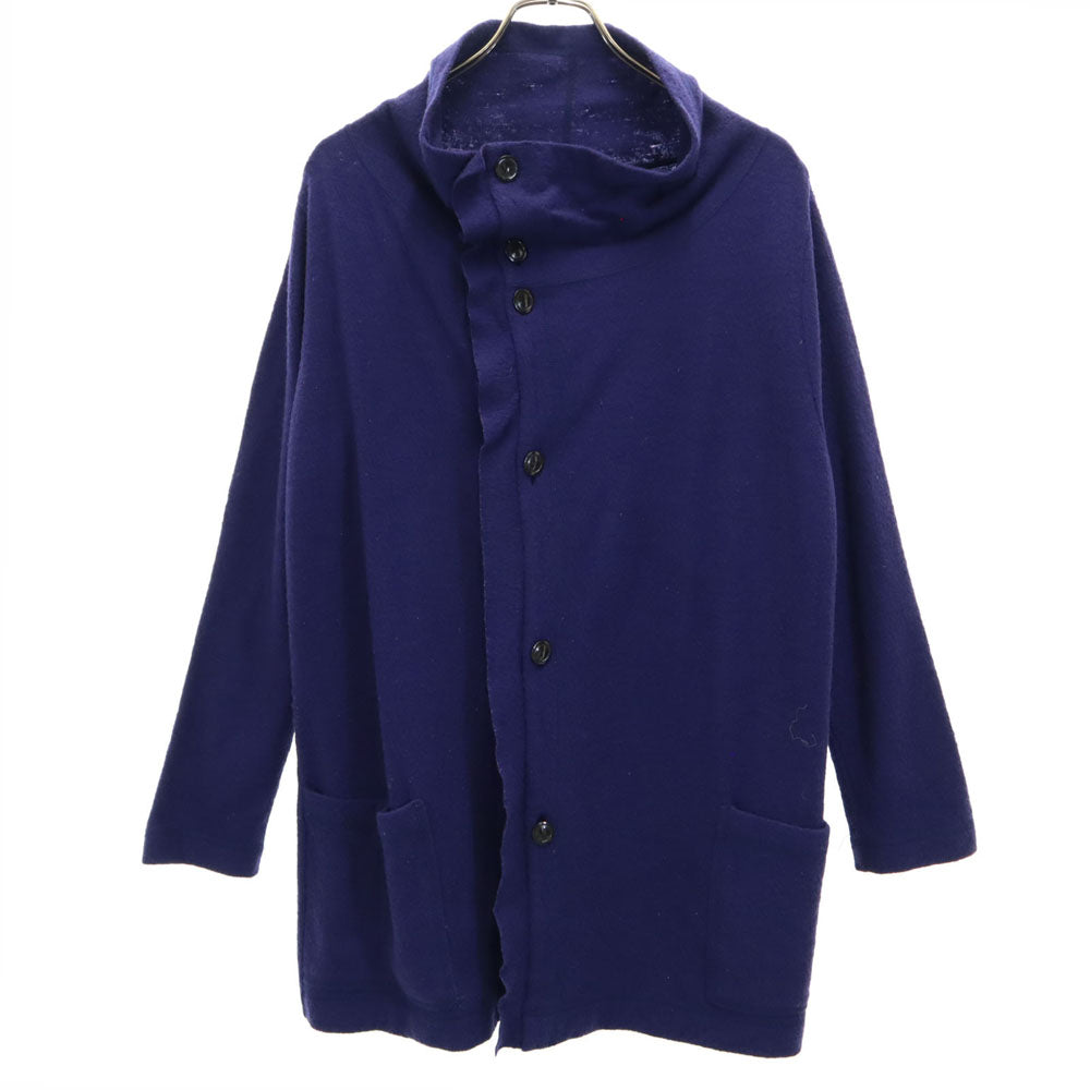 ケイハヤマプリュス 日本製 ウール 長袖 カーディガン F パープル レディース