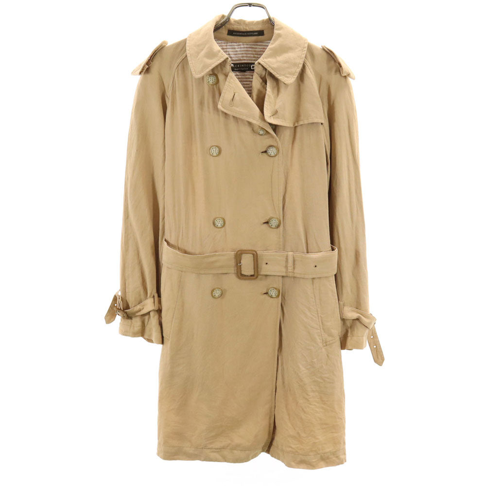 MACKINTOSH SCOTLAND マッキントッシュスコットランド リネンブレンド 長袖 トレンチコート 34 ベージュ レディース