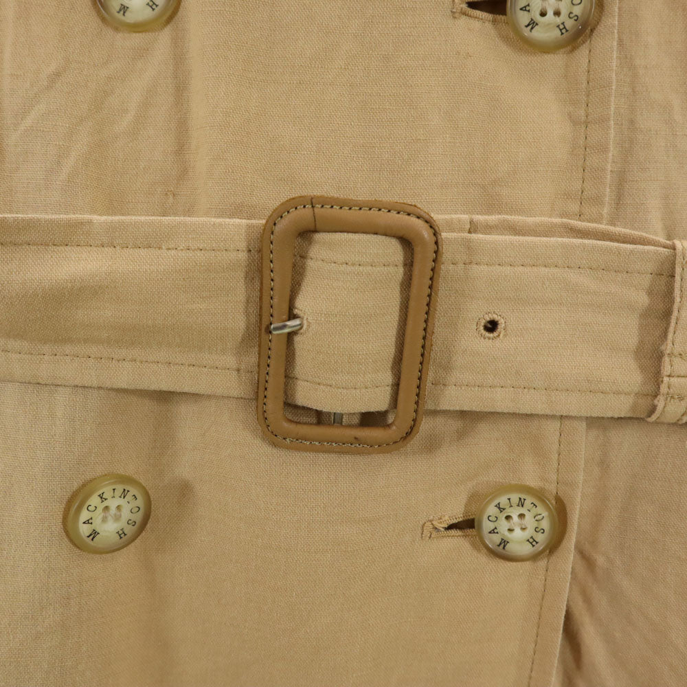 MACKINTOSH SCOTLAND マッキントッシュスコットランド リネンブレンド 長袖 トレンチコート 34 ベージュ レディース