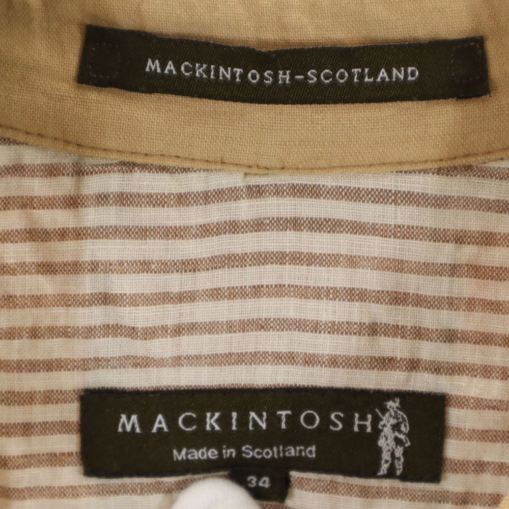 MACKINTOSH SCOTLAND マッキントッシュスコットランド リネンブレンド 長袖 トレンチコート 34 ベージュ レディース