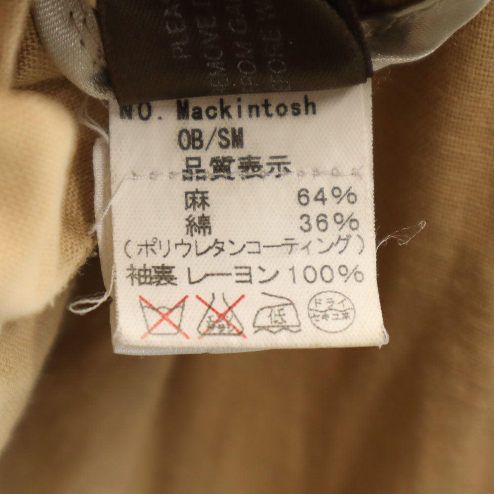 MACKINTOSH SCOTLAND マッキントッシュスコットランド リネンブレンド 長袖 トレンチコート 34 ベージュ レディース