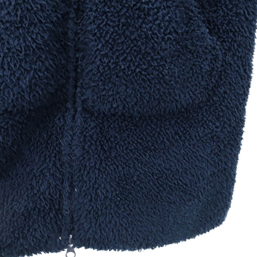 BAREFOOT DREAMS ベアフットドリームズ 長袖 マイクロファイバー ジップパーカー S ネイビー for Ron Herman ルームウェア メンズ