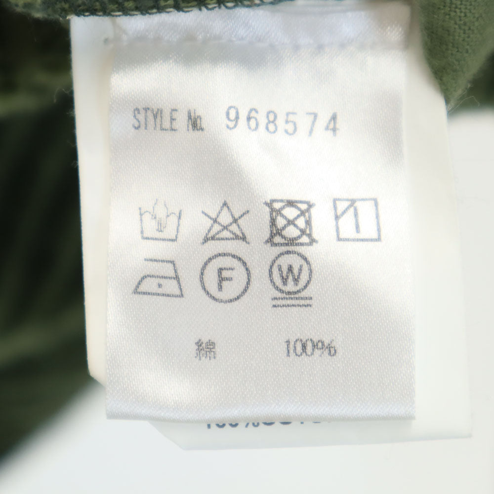 スンネイ イタリア製 長袖 太畝コーデュロイ パーカー M グリーン系 プルオーバー レディース