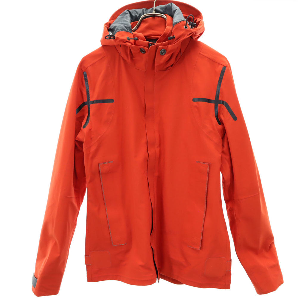 マリテフランソワジルボー ナイロンジャケット M オレンジ系 MARITHE + FRANCOIS GIRBAUD パーカー ラクーンファー付き メンズ