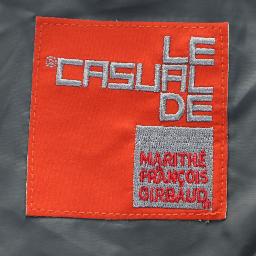 マリテフランソワジルボー ナイロンジャケット M オレンジ系 MARITHE + FRANCOIS GIRBAUD パーカー ラクーンファー付き メンズ