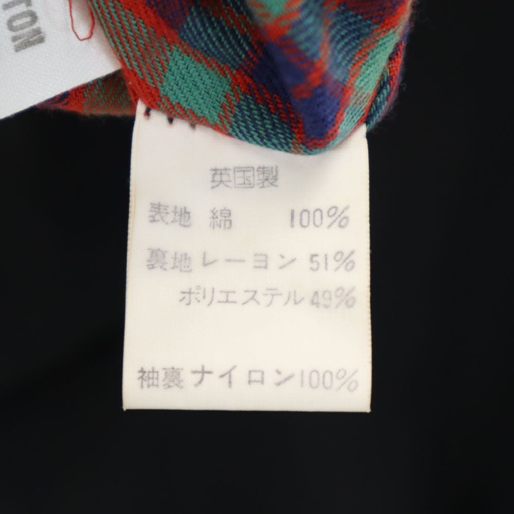 バラクータ イングランド製 G9 スイングトップ 44 ブラック BARACUTA ハリントンジャケット メンズ